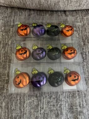 Halloween Jack-O'-Lantern Pumpkin Ornament Set from Michaels Decor Decorations